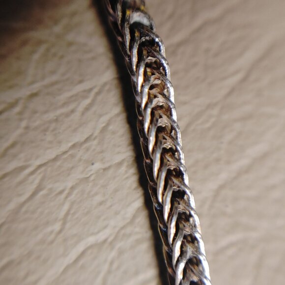 Filigree Butterfly Pendant Wheat Necklace Vintage Sterling Silver 925 From Turke - Picture 11 of 16